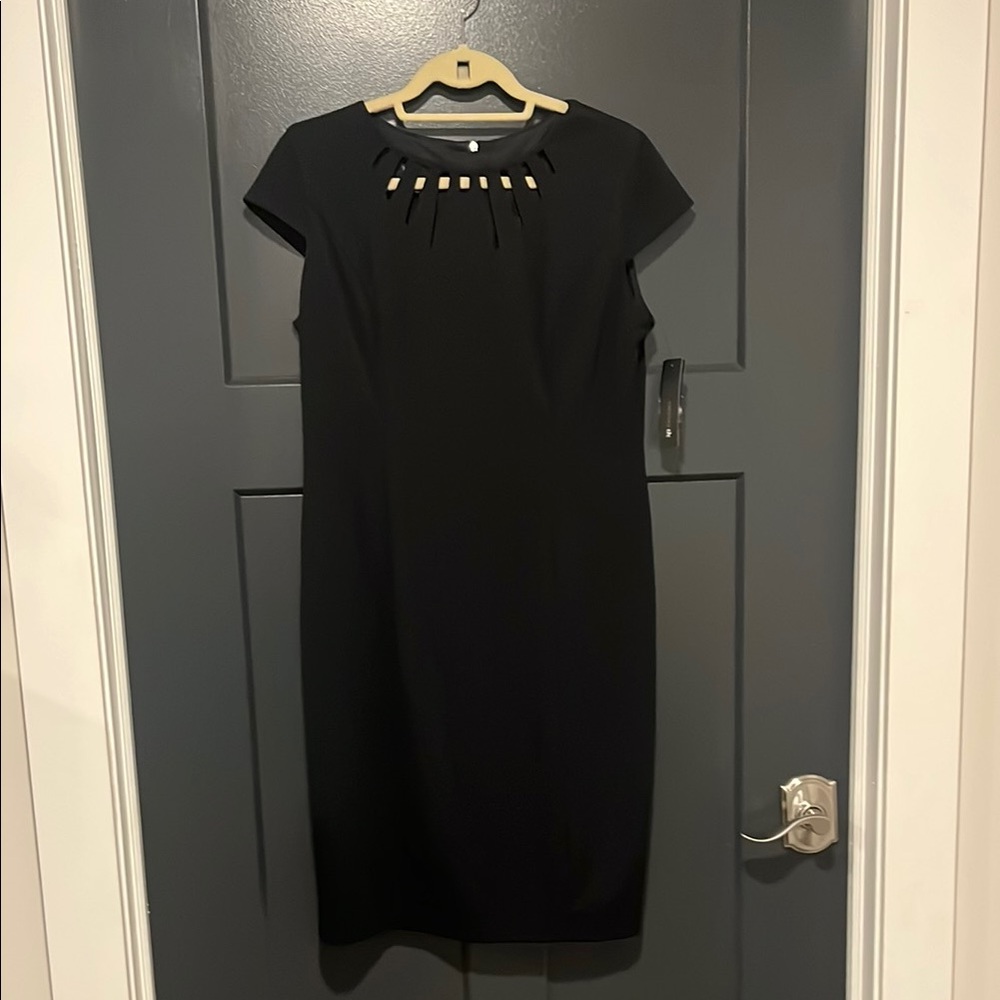 NWT AB Studio Cutout Black Dress